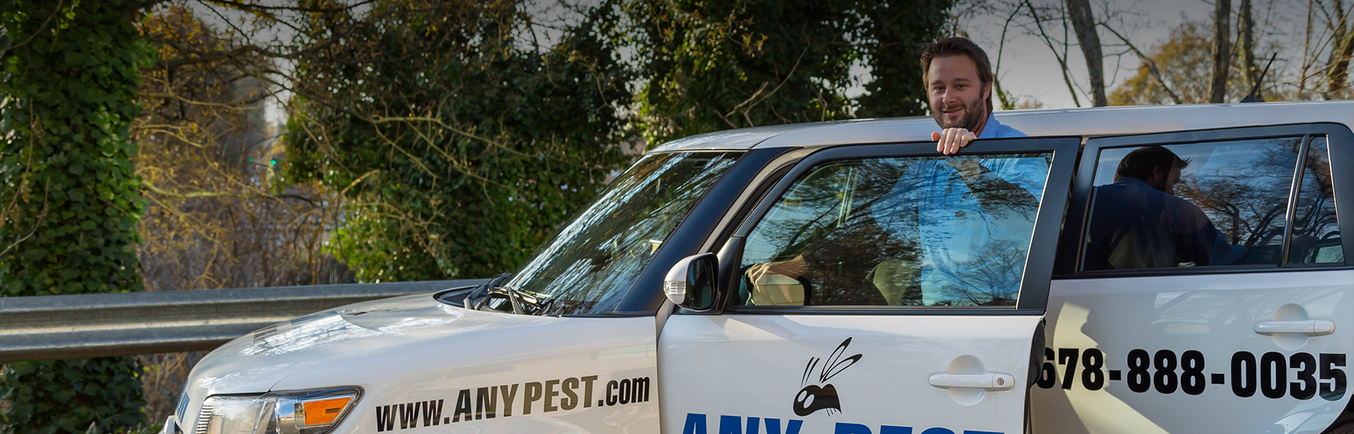 Pest Control Professional Male in Truck | Any Pest Inc.